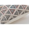 Standpoint Embroidered Square Throw Pillow Graphite - Pillow Perfect: Modern Indoor Cushion, Weather & Fade-Resistant - 4 of 4