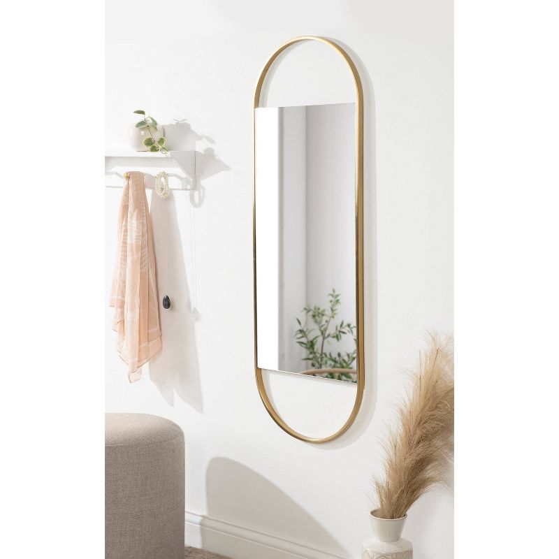 16&#34; x 48&#34; Nobles Framed Capsule Decorative Wall Mirror Gold - Kate &#38; Laurel All Things Decor, 6 of 8