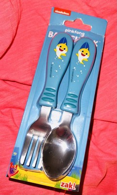 Baby Shark 2pc Stainless Steel Flatware Set - Zak Designs : Target