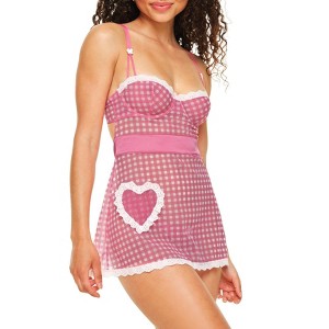 Adore Me Women's Lola Babydoll Lingerie - 1 of 4