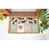 RugSmith Blue / Pink Machine Tufted Home Mason Jar Coir Doormat - 2 of 4