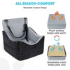 JOEJOY Elevated Dog Car Seat, Memory Foam Pet Booster Seat with Detachable Washable Cover, Portable Travel-Safe Bed for Cars - 4 of 4
