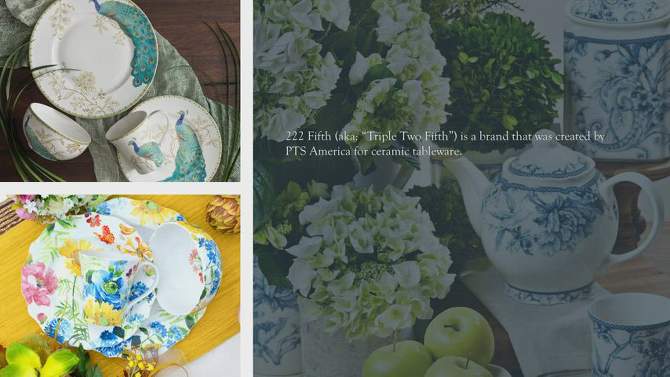 12pc Brittany Dinnerware Set - 222 Fifth, 2 of 8, play video