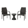 Christopher Knight Home Landry Outdoor Wicker 3 Piece Stacking Chair Chat Set, Multibrown - 2 of 4