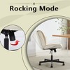 ALEXOUN Armless Desk Chairs with Wheels,Adjustable High,Comfy Cross Legged Swivel Vanity Chair with Back,Cute Home Chair,for Office,Vanity Desk - 4 of 4