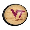 College Basketball Hardwood Design Oval Slimline Lighted Wall Sign - 2 of 4