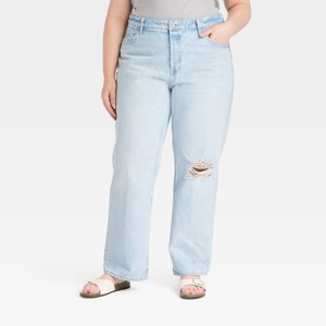 Women's Mid-Rise 90's Baggy Jeans - Universal Thread™ - 1 of 3