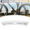 Unique Bargains Bike Reflectors Bike Accessories White 1 Pair - 4 of 4