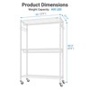 VIPEK R2 Plus 3 Tiers Portable Closets Heavy Duty Rolling Garment Rack Adjustable Clothes Rack - 3 of 4