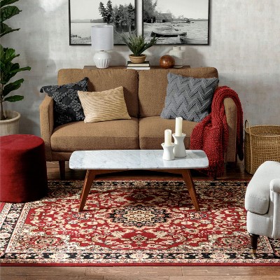 Well Woven MENA Traditional Oriental Medallion Area Rug
