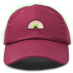 Dalix Robot Embroidered Glow in the Dark Retro Dad Hat Cotton Baseball Cap Adjustable Mens - 1 of 4
