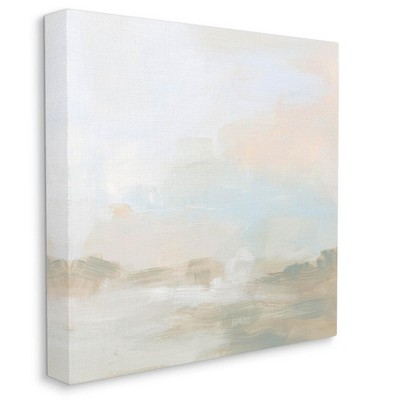Neutral Abstract Landscape Canvas Wall Art, 17 x 17 Inches