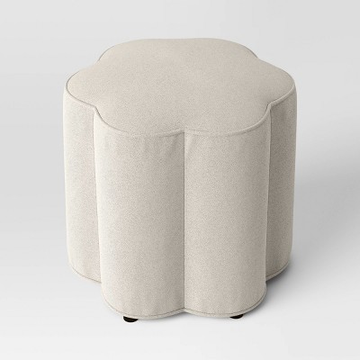 Scallop Upholstered Ottoman - Room Essentials™
