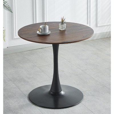 NicBex Modern 31.5" Round Coffee Table with Metal Frame for Living Room and Bedroom