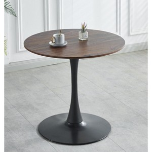 NicBex Modern 31.5" Round Coffee Table with Metal Frame for Living Room and Bedroom - 1 of 4