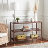 Tudor 2 Shelf Console Table - CNS6601A - Brown - Safavieh - 2 of 4