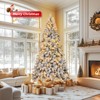 6ft Pre-Lit Holiday Christmas Tree w/ 1000 Snow Flocked Branches, 250 Warm White Lights - 3 of 4