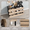 Sideboard 62.9", White Buffet Cabinet with 9 Drawers, Modern Storage for Living Room, Bedroom and Kitchen - 3 of 4