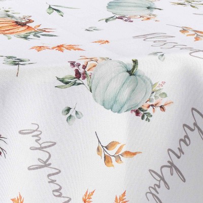 Grateful Patch Fall Round Cotton Tablecloth