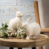 Sullivans 8" & 6.5" Large Rustic Bunny Figurines Set of 2, Resin - 3 of 3