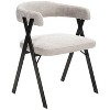 Izzy Chenille Dining Chair - KNT7067 - Grey/Black - Safavieh Couture - 4 of 4