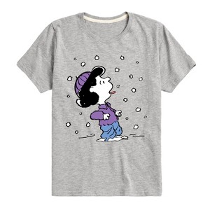 Boys' - Peanuts - Lucy Snow Short Sleeve Graphic T-Shirt - 1 of 4