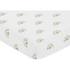 Sweet Jojo Designs Gender Neutral Baby Fitted Crib Sheet Boho Rainbow White and Green - 3 of 4