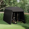 Carport Portable Storage Shed Outdoor Tarp Sheds with Roll-Up Door, Bike Shed Storage Tent for Motorcycle, Garden Tools - 4 of 4