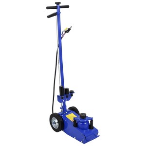 22 Ton Air Hydraulic Floor Jack, 44,000 Lbs Capacity Low Profile Steel Floor Jack, Truck Hydraulic Jack with 4 Adapters, Lifting Range 9"-17.7" - 1 of 4