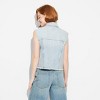 Women's Denim Oversized Trucker Vest - Wild Fable™ - 3 of 3