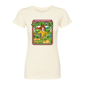 Women's - Teenage Mutant Ninja Turtles - Retro Group April Fitted Graphic T-Shirt - 1 of 3