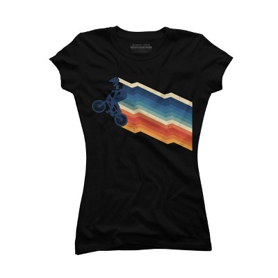 Junior's Design By Humans Vintage BMX Racing Streaks By JoshuasPlayhouse T-Shirt