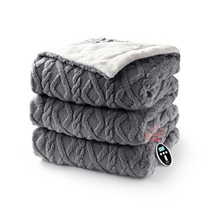 Electric Heated Throw Blanket with Auto-Off & 6 Heating Levels, ETL Certification, Machine Washable - 1 of 4