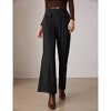 Womens Flare Palazzo Pants Dressy Casual Business Work Office Slacks Trousers High Waist Wide Leg - 3 of 4