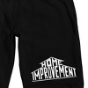 Home Improvement Logo Men's Black Sleep Pajama Shorts - 2 of 4