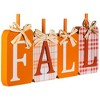 Northlight Plaid Pumpkins Wooden Fall Harvest Sign - 11" - 3 of 4