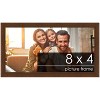 PosterPalooza | Panoramic Simple Brown Picture Frame - UV Acrylic, Foam Board Backing, Hanging Hardware - 2 of 4