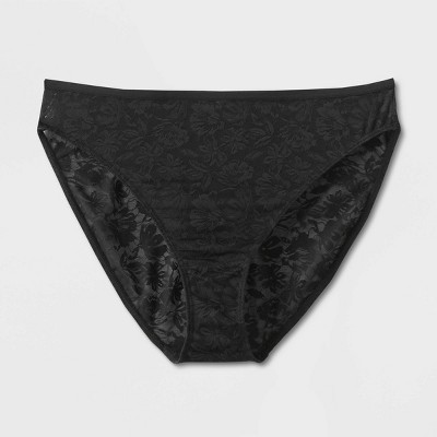 Women's Leopard Print Cotton Bikini Underwear - Auden™ Off-white L