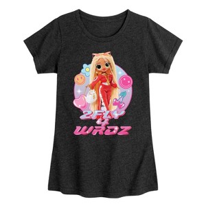Girls' - LOL Surprise! - 2Fly 4 Wrdz Fitted Short Sleeve Graphic T-Shirt - 1 of 4