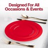 Smarty Had A Party Solid Red Holiday Plastic Wedding Set - 30 Sets - 2 of 4