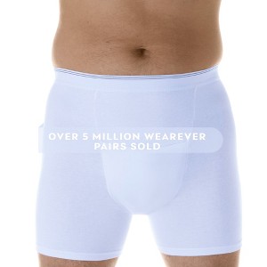 1-Pack Wearever Men’s Incontinence H-Fly Boxer Brief Maximum Absorbency - 1 of 4