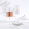 JoyJolt Christian Siriano New York Chroma Iridescent Red Wine Glass - 17.5 oz - Set of 2 - 2 of 4