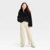 Girls' Short Faux Fur Jacket - art class™ - image 3 of 3