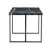 NicBex Dining Room Table for 4 Industrial 55" Long Dining Table Counter Height Table with Metal Legs and Faux Marble for Dining Rooms, Black - 3 of 4