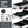 Hard Trifold Truck Bed Tonneau Cover Compatible with 2017-2024 T itan 6.7 Ft Bed, Professional FRP Folding 6.7Ft Truck Bed Cover - 3 of 4