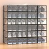 YIYIBYUS 20 Pieces Shoe Organizers Clear Stackable Shoe Container, Black - 2 of 4