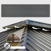 VisioGear 12'x18' Patio Hardtop Gazebo with Double Roof, Gazebo Pavilion for Patio and Backyard, Brown, 166.56"*142.92"*120.98" - 3 of 4