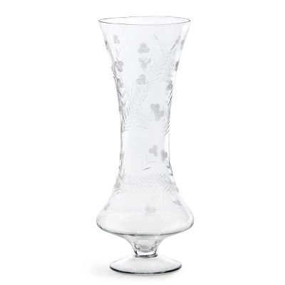 Park Hill Collection Zelda Etched Glass Vase Large