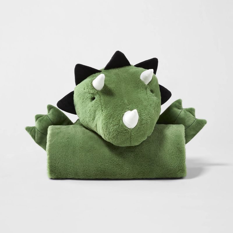 Dinosaur Kids&#39; Adaptive Hooded Blanket - Pillowfort&#8482;, 4 of 6