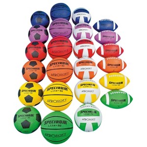 S&S Worldwide Spectrum Lite Sports Ball Pack Intermediate Pk24 - 1 of 1